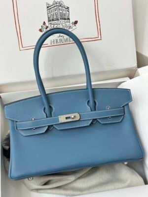 Birkin Shoulder 29cm Swift Blue Jean