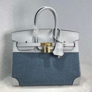 Birkin 25cm Criss Viking Swift Blue Pale