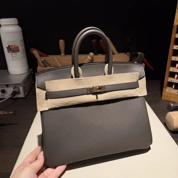 Weinheimer Togo Etain Handbag