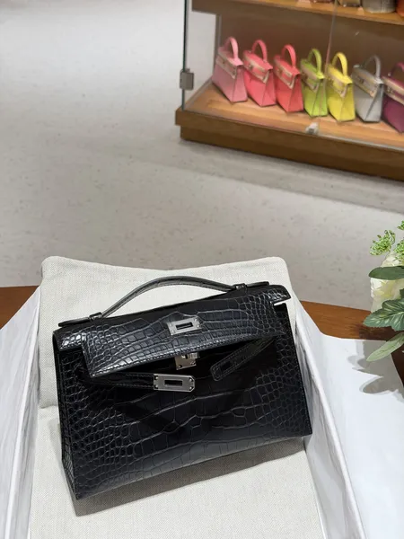 Pochette Croc Black 89 Noir