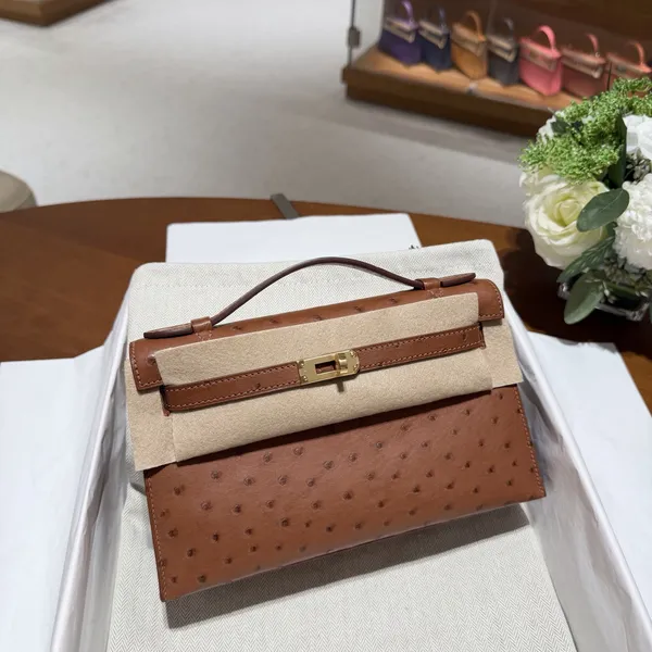 Pochette Klein Karoo KK Ostrich Gold 37