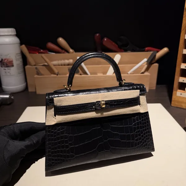 Mini Croc Noir 89